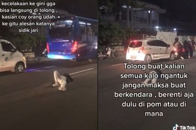 Miris, Korban Kecelakaan Motor Dibiarkan Tergeletak di Tengah Jalan, Karena Sidik Jari
