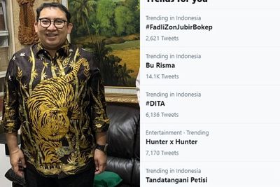 Fadli Zon Trending di Twitter Gara-gara Like Video Porno