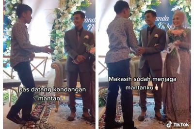 Datang ke Nikahan Mantan Pacar, Cowok Ini Acungkan Jari Tengah, tapi Hanya Bercanda