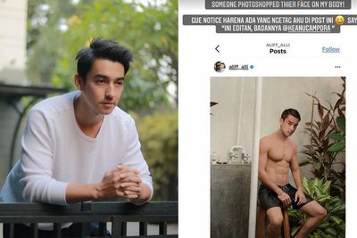 Aliff Alli Kegep Edit Foto Pakai Tubuh Keanu Campora, Panen Kritikan Netizen