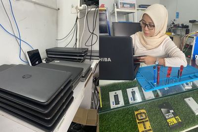 Pernah Hidup Susah Tak Punya Alat Belajar, Wanita Ini Beri Laptop Gratis ke Siswa