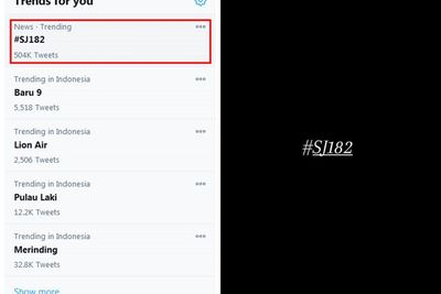 Pesawat Sriwijaya Air SJ 182 Hilang, Tagar #SJ182 Trending di Media Sosial