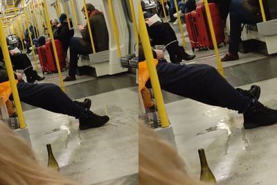 Tak Punya Malu! Penumpang Ini Buang Air Kecil di Gerbong Kereta, Aksinya Bikin Geram