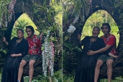 Gegara Posisi Tangan Ajun Perwira saat Naik Ayunan, Jennifer Ipel Dikira Lagi Hamil