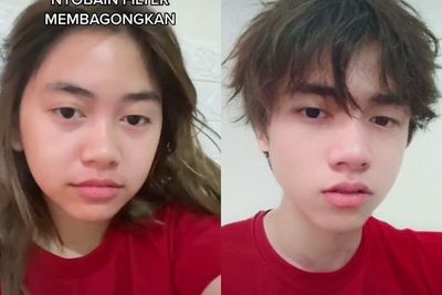 Cobain Filter Perubah Wajah, Penampilan Gadis Ini Jadi Cowok Ganteng Bikin Pangling!