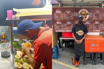 Gak Takut Rugi, Penjual Ini Tawarkan Burger Gratis dan Boleh Makan Sampai Kenyang