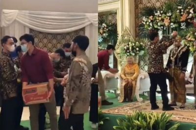 Tamu Ini Beri Sembako Tanpa Dibungkus Sebagai Kado Pernikahan, Pengantinnya Malu-malu