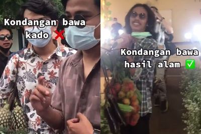 Bukan Kado, Para Pemuda Ini Malah Beri Hasil Alam ke Pengantin