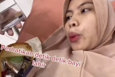Viral Wanita Melahirkan Hanya dengan Tiup-tiup, Rileks dan Tanpa Rasa Sakit