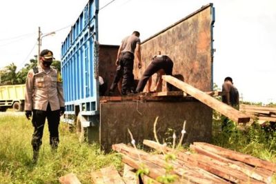 Tak Miliki Dokumen Sah, Petugas Amankan Diduga Pelaku Pembalakan Liar di Subulussalam 