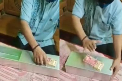 Viral Pria Gandakan Uang di Atas Sajadah, Bikin Uang Segepok Jadi Beranak