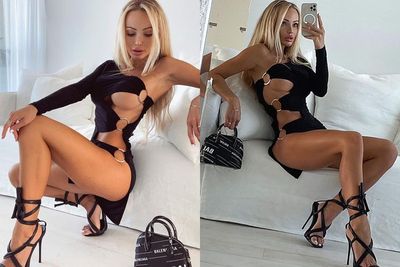Model Ini Kenakan Gaun Terbaru dengan Potongan yang Ekstrem, Bikin Penggemar Kagum