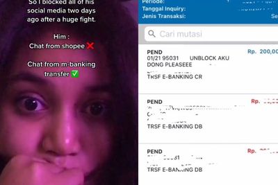 Diblokir Pacar, Pria Ini Kirim Pesan Via M-banking, Transfer Uang Sambil Minta Maaf