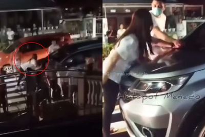 Viral Anggota DPRD Sulut Diduga Kepergok Selingkuh, Istrinya Sampai Naik ke Kap Mobil