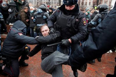 Alexei Navalny Ditangkap, Demo Besar Terjadi Rusia, Polisi Tangkap Ribuan Pendemo