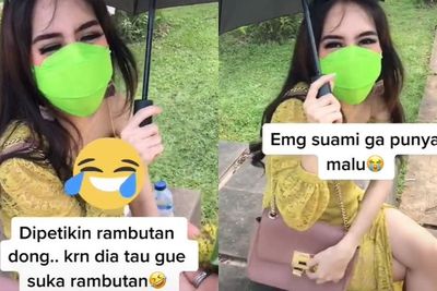 Kocak! Wanita Ini Malu Dipetikkan Rambutan oleh Suami saat Kondangan, tapi Dikantongi Juga
