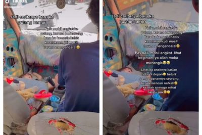 Cewek Ini Nangis saat Lihat Sopir Angkot Bawa Anak Cari Nafkah, Bikin Kita Wajib Bersyukur