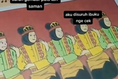 Viral Bocah Dapat Tugas Menggambar Pola Tari, Hasilnya Bikin Netizen Bengek: Mirip Joker