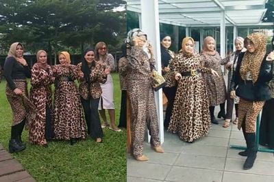 Viral Geng Arisan Emak-emak Sosialita Pakai Busana Macan Tutul, Iurannya Gak Main-main