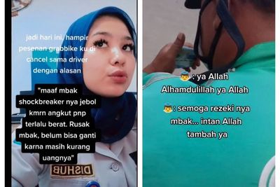 Motor Ojol yang Dipesannya Rusak, Wanita Cantik Ini Lakukan Hal Tak Terduga