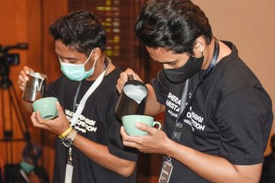 FOTO: Kompetisi Barista di Lombok