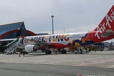 Berputar di Atas Bandara 4 Kali, Pesawat Air Asia Gagal Mendarat di Belitung