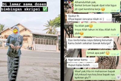 Viral Cewek Dilamar Dosen Pembimbing Skripsi yang Sudah Lama Memendam Rasa