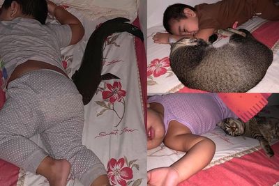 Unik! Bocah Ini Tidur Bareng Ikan Gabus Peliharaan di Atas Kasur