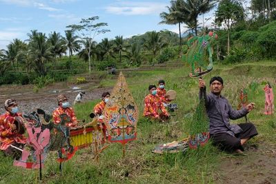 FOTO: Pentas Wayang di Alam Terbuka di Magelang
