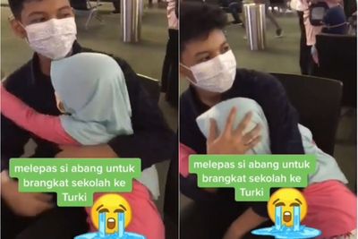 Momen Adik yang Nangis & Peluk Erat Abangnya yang Hendak Merantau, Bikin Netizen Mewek