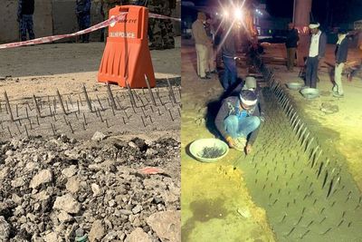 Cegah Para Petani Agar Menghentikan Demo, Polisi Memasang Paku di Jalan, Ngeri!