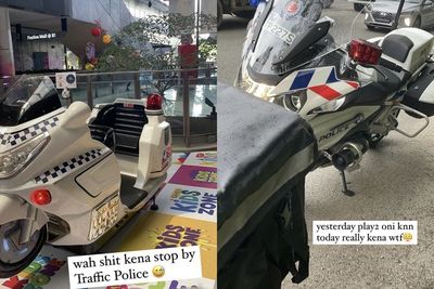 Pria Ini Buat Lelucon Ditilang Kendaraan Polisi Mainan, Besoknya Ditilang Polisi Sungguhan