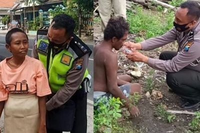 Kisah Aipda Purnomo Selalu Bawa Baju Lebih di Motor, Alasannya Mengharukan