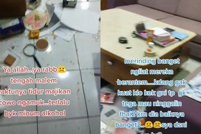 Lihat Majikannya Ngamuk Sampai Bikin Rumah Seperti Kapal Pecah , TKW Ini Ketakutan