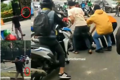 Viral Aksi Koboi di Jakbar Todongkan Pistol ke Pengguna Jalan, Berujung Dikeroyok Massa
