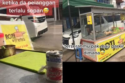 Viral Pelanggan Paling Sopan, Bawa Mobil Beli Jajanan Sampai Masuk ke Tenda Penjual