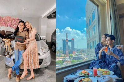 Jarang Minta Hadiah, Wanita Ini dapat Kado Mobil, Buket Uang 10 Juta, & iPhone dari Pacar