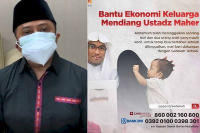 Tinggalkan Istri & Anak, Ustadz Yusuf Mansur Ajak Masyarakat Bantu Keluarga Ustadz Maaher