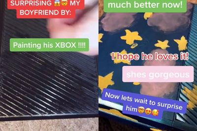 Wanita Ini Lukis Xbox Milik Pacarnya untuk Hadiah Valentine, Justru Dihujat Banyak Gamer