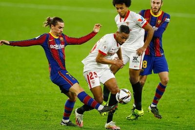 Leg I Semifinal Copa Del Rey: Sevilla Bungkam Barcelona 2-0
