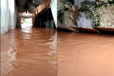 Sedih, Tenda dan Pelaminan Sudah Terpasang, Pesta Pernikahan Batal Akibat Direndam Banjir
