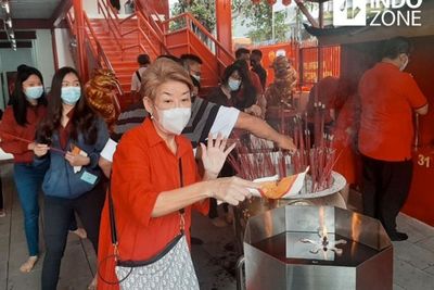 Begini Situasi Imlek saat Pandemi di Wihara Dharma Bakti Glodok