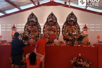 Pandemi Covid-19 Masih Melanda, Perayaan Imlek di Wihara Dharma Bhakti Glodok Dibatasi