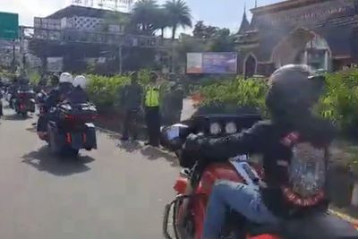 Polisi Buru Rombongan Moge yang Terobos Aturan Ganjil-Genap dan Rapid Test Antigen