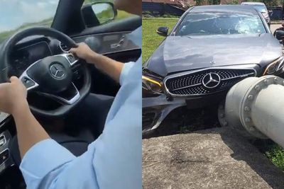 Video Pria Menabrakkan Mobil Mewah saat Lagi Test Drive, Definisi Ganti Rugi Tak Jadi Beli