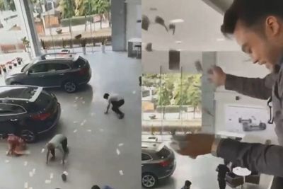 Viral Bos Dealer Menaburkan Uang ke Para Karyawannya Hingga Banjir Kritik Pedas Netizen