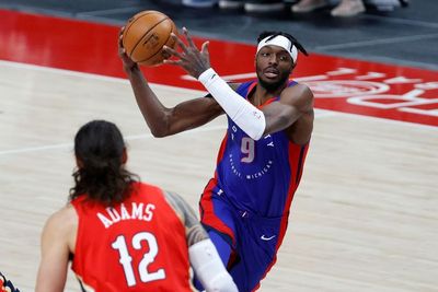 FOTO: Detroit Pistons Kalahkan New Orleans Pelicans 123-112
