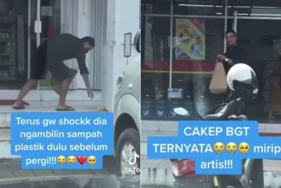 Hamish Daud Terciduk Kutip Sampah di Depan Minimarket, Netizen Auto Meleleh