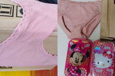Pasangan Ini Marah Setelah Menerima Parsel yang Dibungkus Celana Dalam Pink