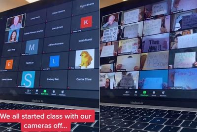 Murid Berikan Kejutan untuk Guru saat Kelas Online, Gurunya Menangis Haru